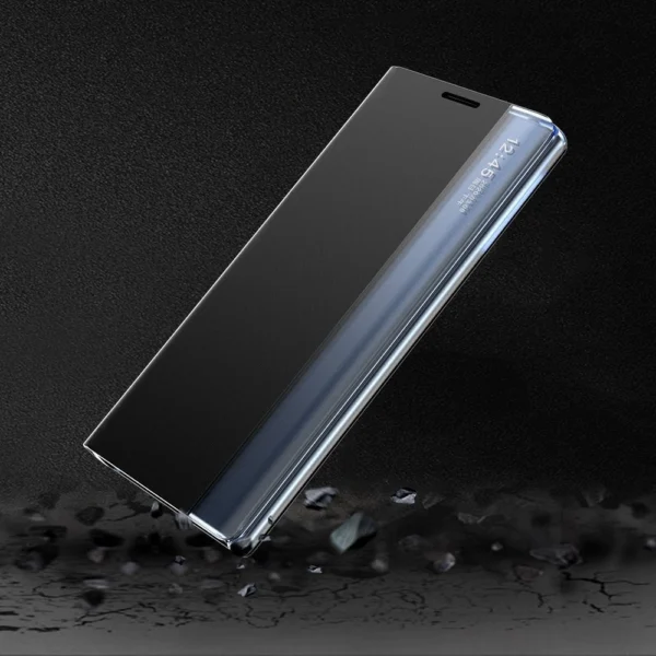 Sleep Case Bookcase Type Case with Smart Window for Xiaomi Redmi K40 Pro+ / K40 Pro / K40 / Poco F3 blueeng