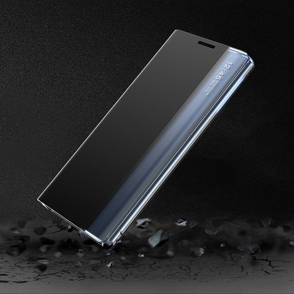 Sleep Case Bookcase Type Case with Smart Window for Xiaomi Redmi K40 Pro+ / K40 Pro / K40 / Poco F3 blueeng