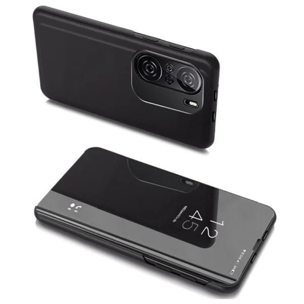 Clear View Case cover for Xiaomi Redmi K40 Pro+ / K40 Pro / K40 / Poco F3 blackeng