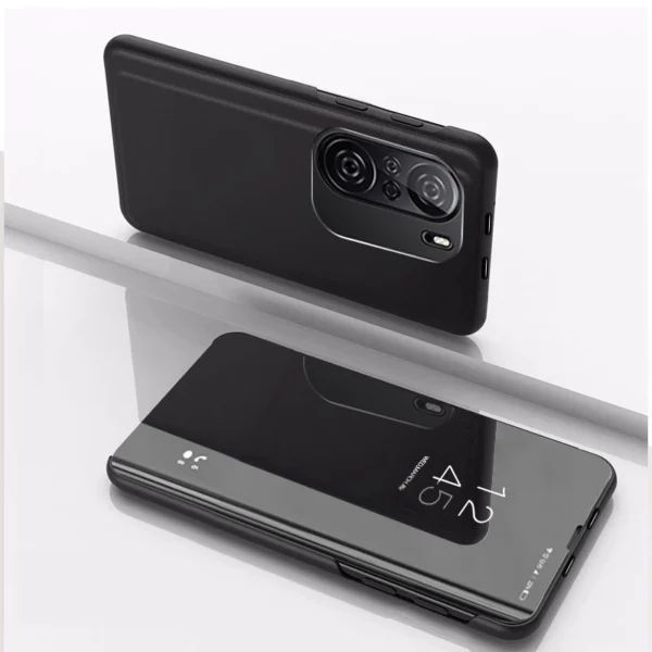 Clear View Case cover for Xiaomi Redmi K40 Pro+ / K40 Pro / K40 / Poco F3 blackeng