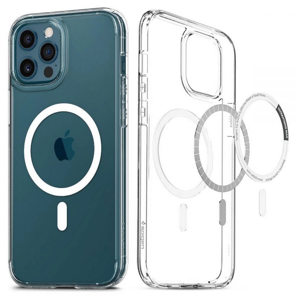 Spigen Ultra Hybrid Mag Case with MagSafe for iPhone 12 Pro Max - Whiteeng
