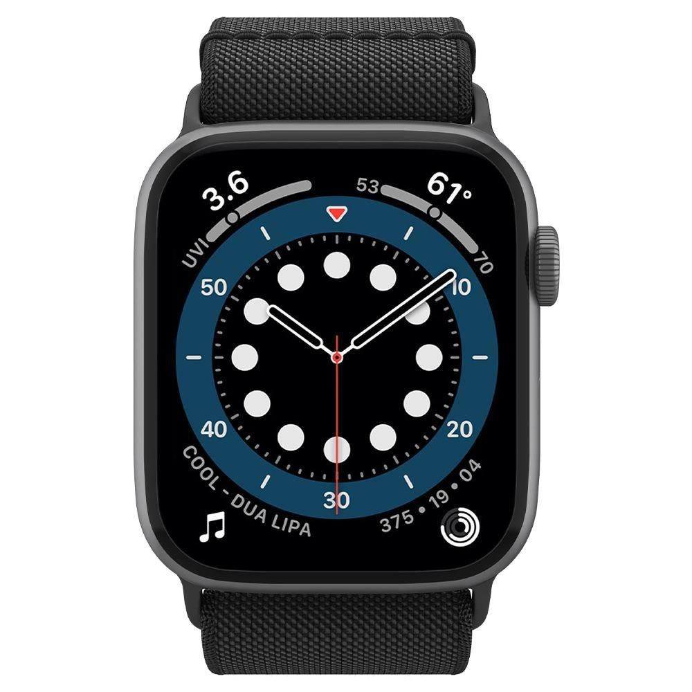 Spigen Fit Lite Strap for Apple Watch 4/5/6/7/8/9/SE/Ultra (42/44/45/49 mm) - Blackeng