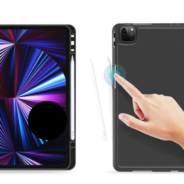 DUX DUCIS Osom TPU gel tablet cover with multi-angle stand and Smart Sleep function for iPad Pro 12.9'' 2021 blackeng