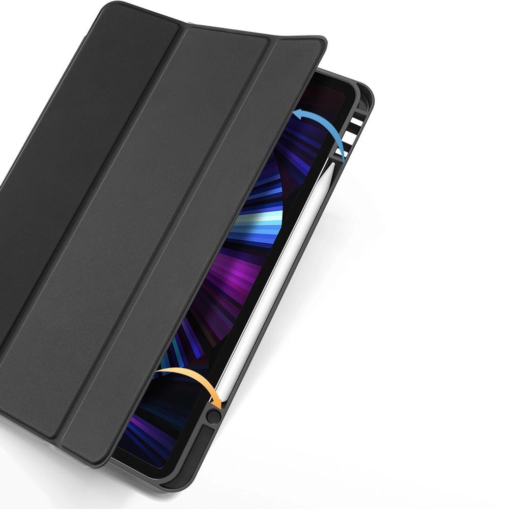 DUX DUCIS Osom TPU gel tablet cover with multi-angle stand and Smart Sleep function for iPad Pro 12.9'' 2021 blackeng