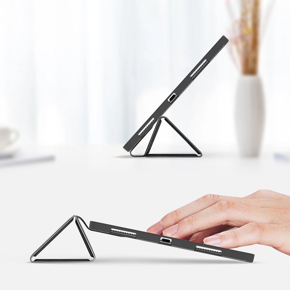 DUX DUCIS Osom TPU gel tablet cover with multi-angle stand and Smart Sleep function for iPad Pro 12.9'' 2021 blackeng