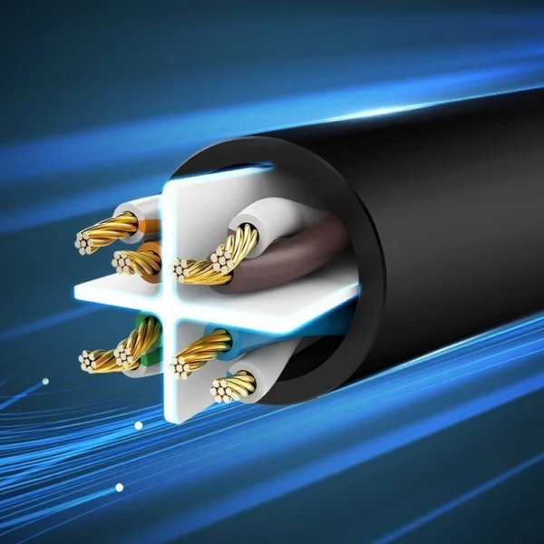 [ON RETURN] Ugreen cable network cable Ethernet patchcord RJ45 Cat 6 UTP 1000Mbps 20m black (20166)eng