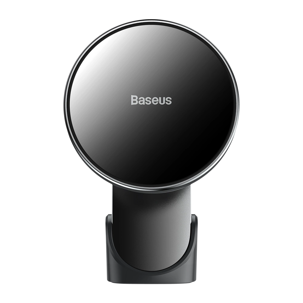 Baseus magnetic car phone holder wireless Qi charger 15 W (MagSafe compatible for iPhone) black (WXJN-01)eng