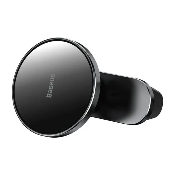 Baseus magnetic car phone holder wireless Qi charger 15 W (MagSafe compatible for iPhone) black (WXJN-01)eng