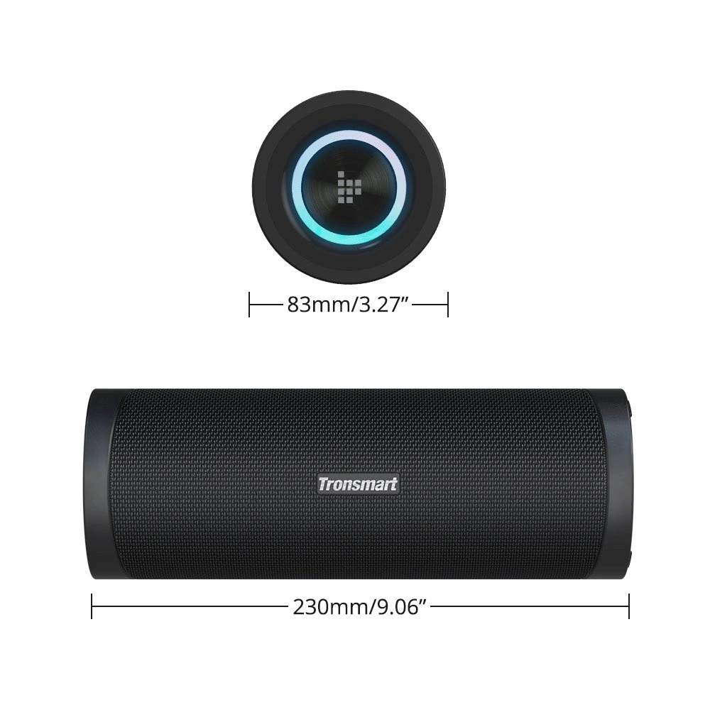 Tronsmart T6 Pro Portable Wireless Bluetooth 5.0 Speaker 45W LED Backlight Black (448105)eng