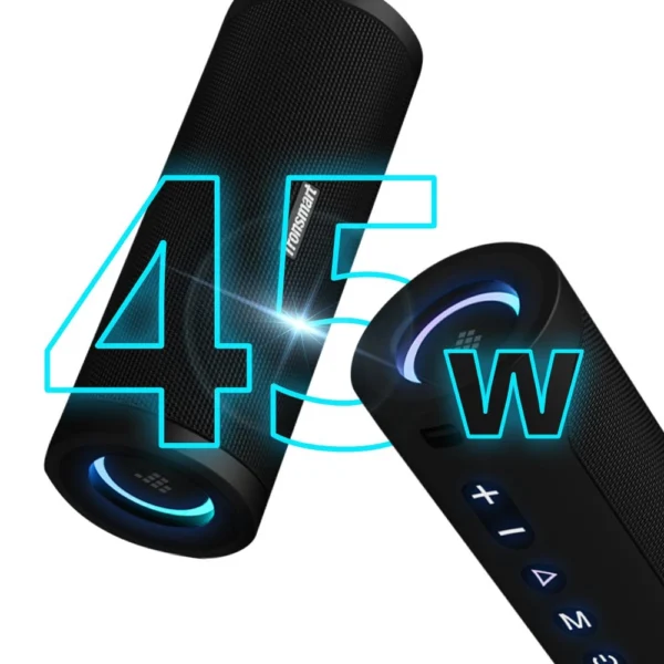 Tronsmart T6 Pro Portable Wireless Bluetooth 5.0 Speaker 45W LED Backlight Black (448105)eng