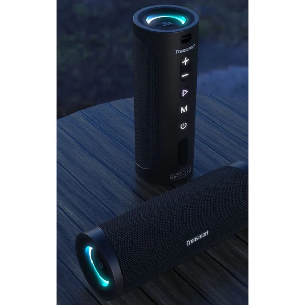 Tronsmart T6 Pro Portable Wireless Bluetooth 5.0 Speaker 45W LED Backlight Black (448105)eng