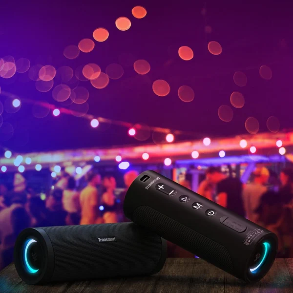 Tronsmart T6 Pro Portable Wireless Bluetooth 5.0 Speaker 45W LED Backlight Black (448105)eng