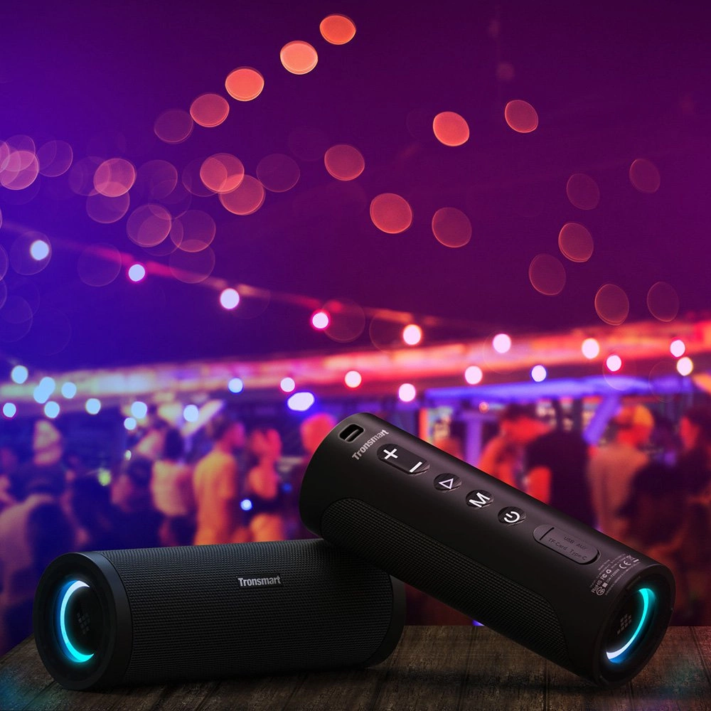 Tronsmart T6 Pro Portable Wireless Bluetooth 5.0 Speaker 45W LED Backlight Black (448105)eng