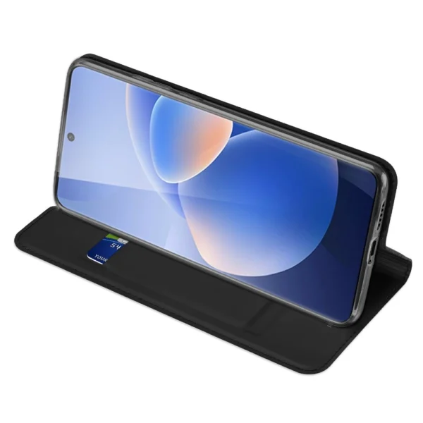 Dux Ducis Skin Pro Bookcase type case for Vivo X60 blackeng