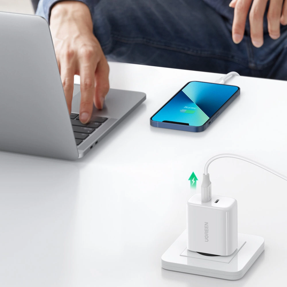 Ugreen charger 2x USB Type C 40W Power Delivery white (10343)eng