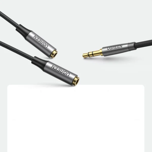 Ugreen aUX 3.5mm mini jack extension cable 0.2m black (AV191 50253)eng