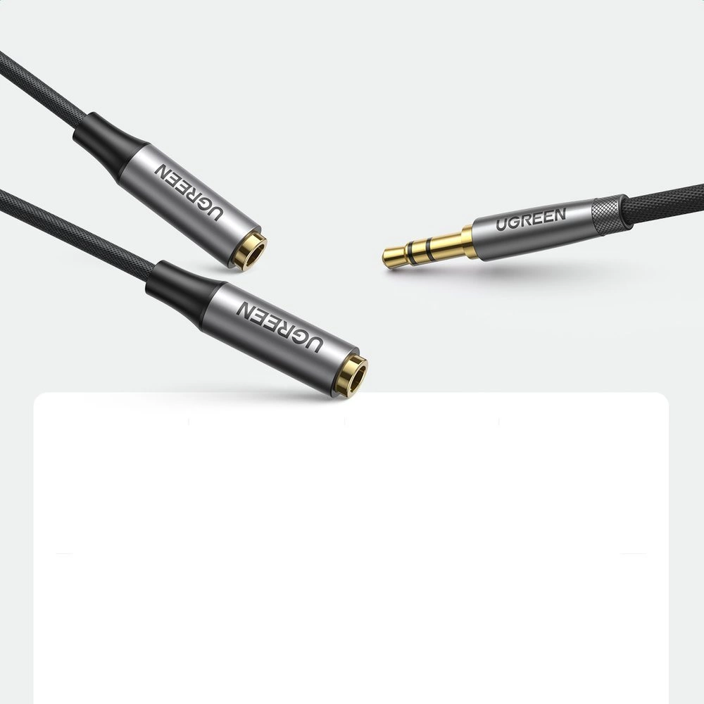 Ugreen aUX 3.5mm mini jack extension cable 0.2m black (AV191 50253)eng