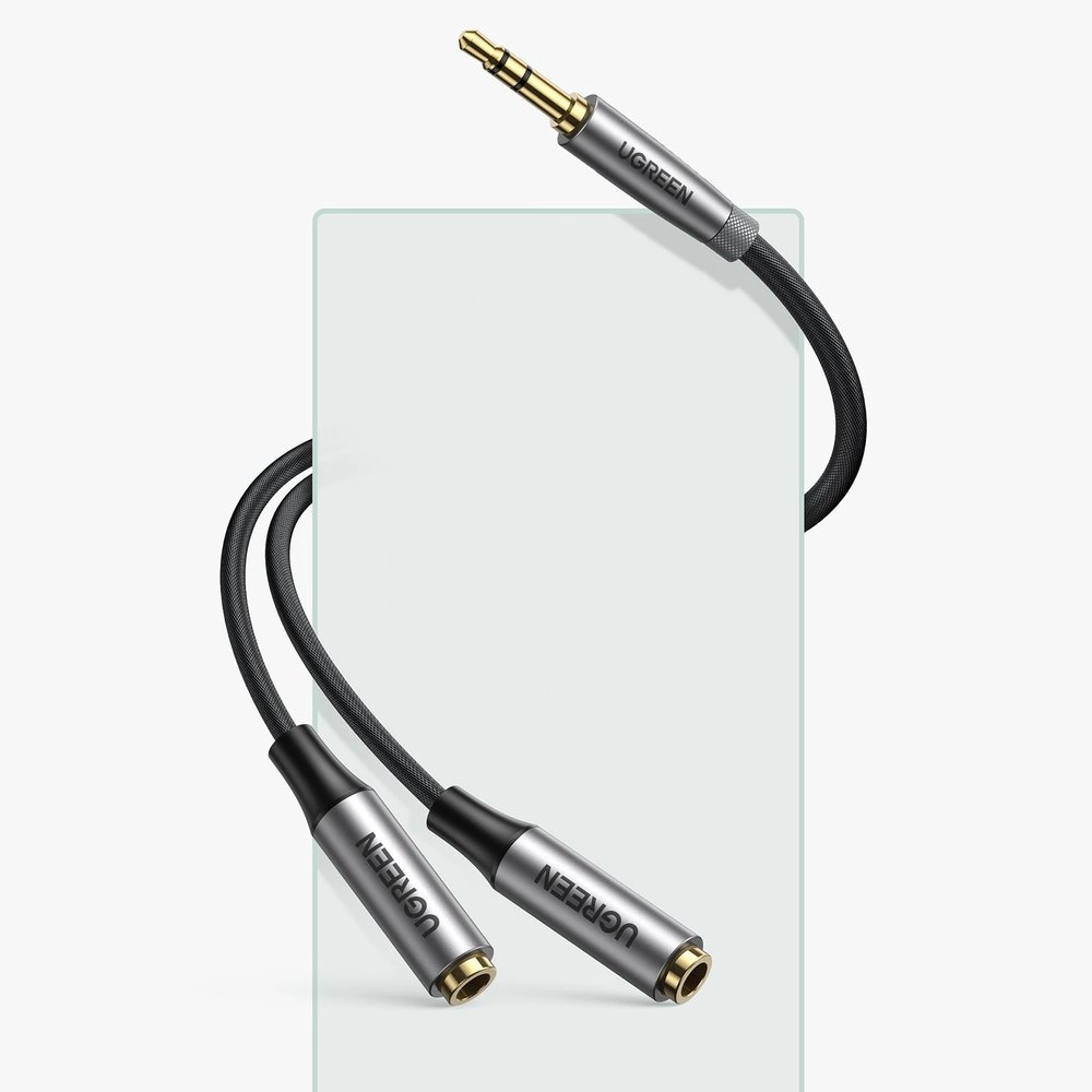 Ugreen aUX 3.5mm mini jack extension cable 0.2m black (AV191 50253)eng