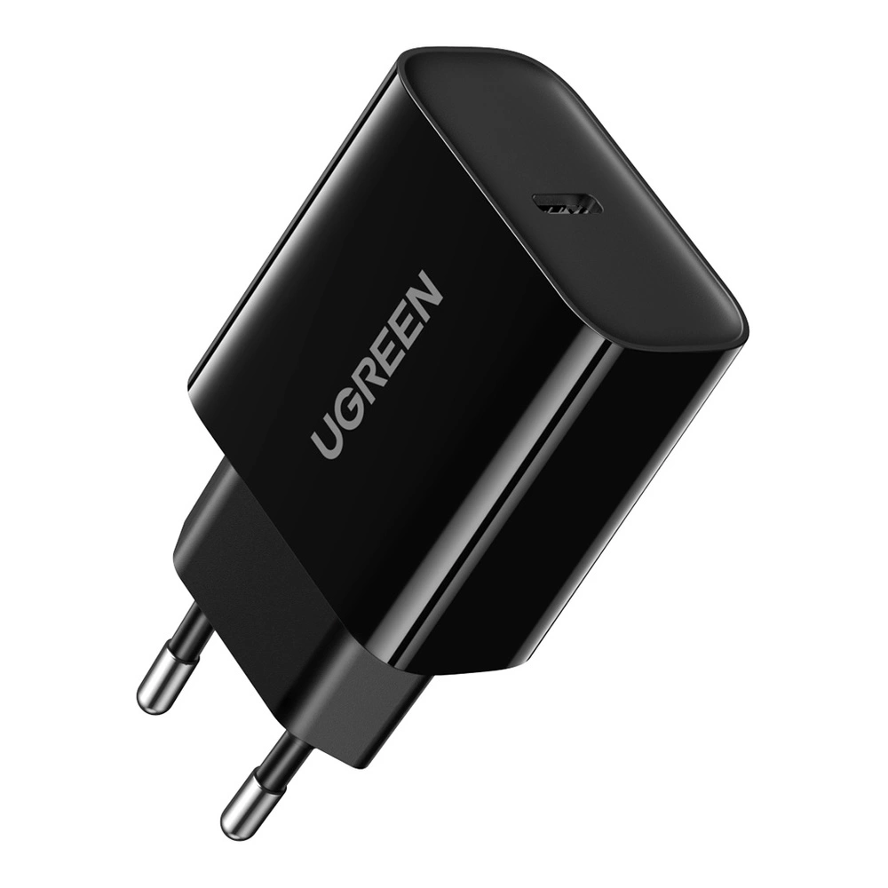 Ugreen USB wall charger Type C 20W Power Delivery black (10191)eng