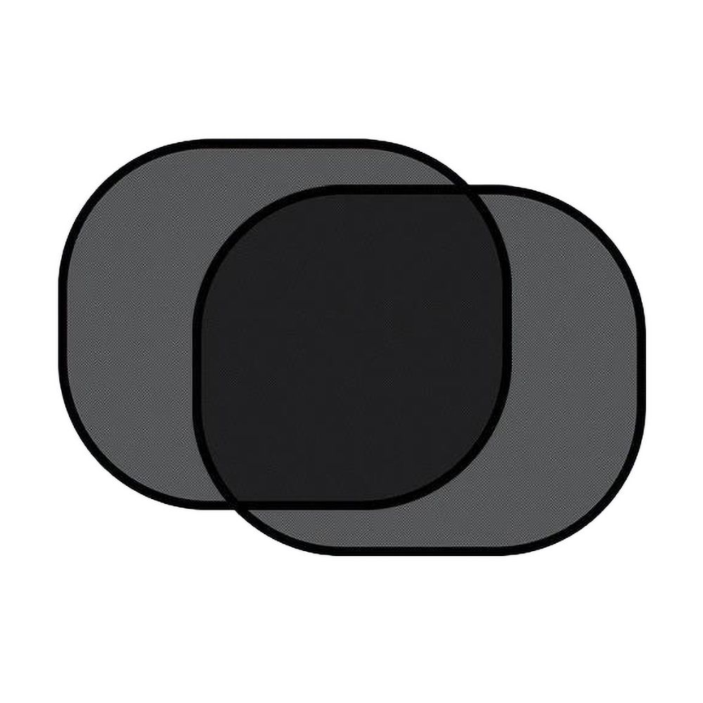 Car sun visor with suction cups for rear windows black