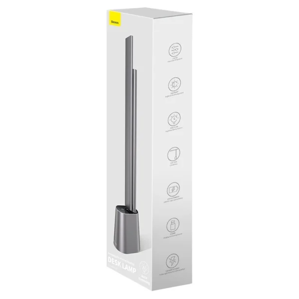 Baseus Smart Eye wireless LED desk lamp with battery 2200 mAh gray (DGZG-0G)eng