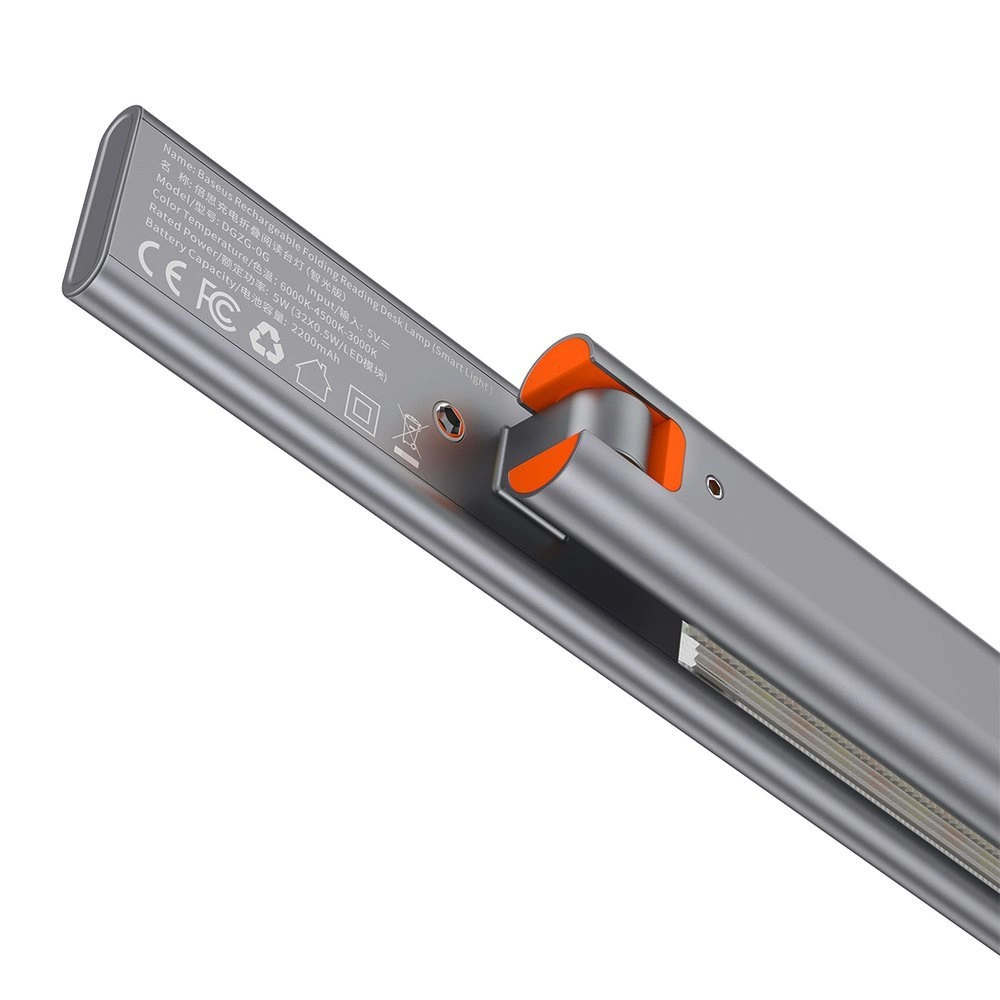 Baseus Smart Eye wireless LED desk lamp with battery 2200 mAh gray (DGZG-0G)eng