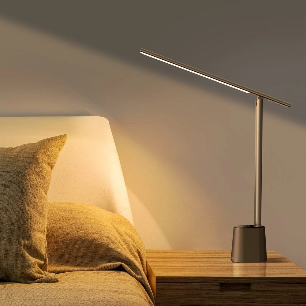 Baseus Smart Eye wireless LED desk lamp with battery 2200 mAh gray (DGZG-0G)eng
