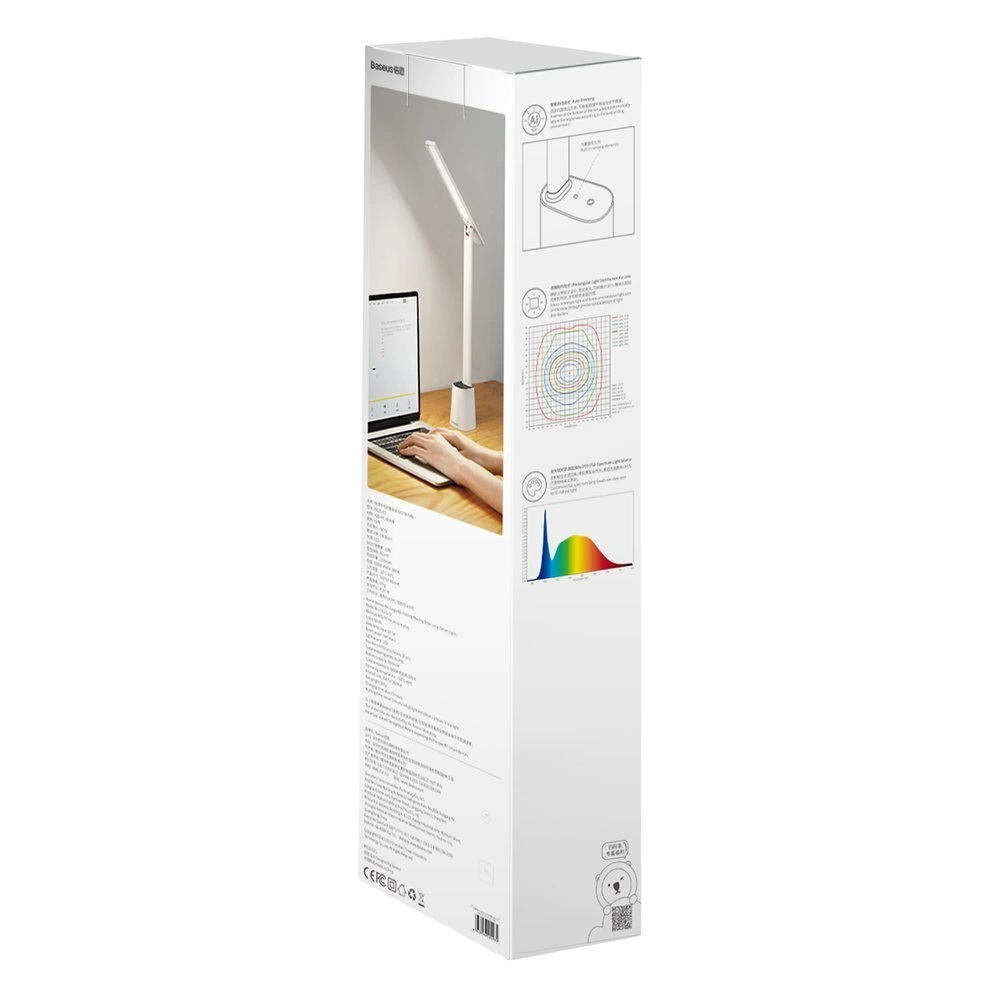 Baseus Smart Eye rechargeable folding reading desk LED lamp (Smart Light) white (DGZG-02)eng