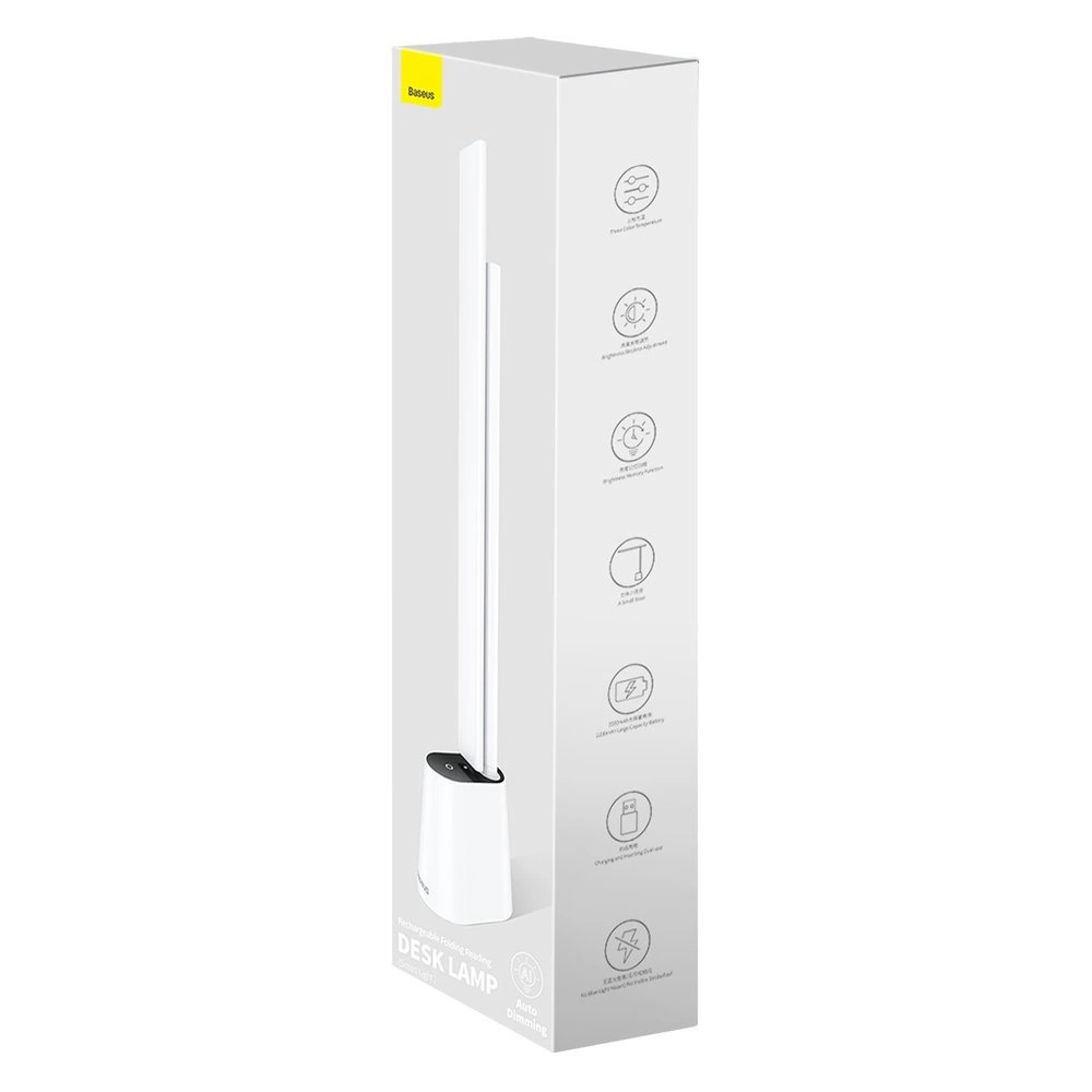 Baseus Smart Eye rechargeable folding reading desk LED lamp (Smart Light) white (DGZG-02)eng