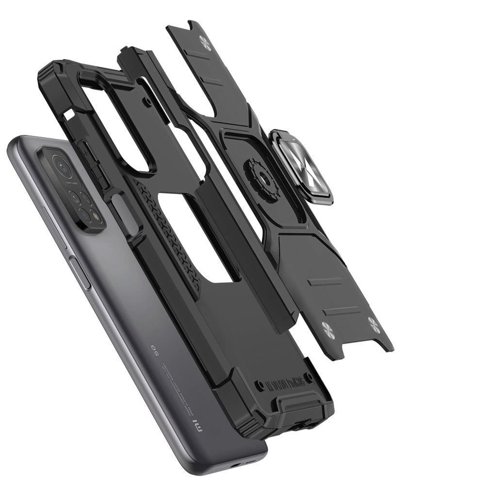 Wozinsky Ring Armor Case Kickstand Tough Rugged Cover for Samsung Galaxy A72 4G redeng