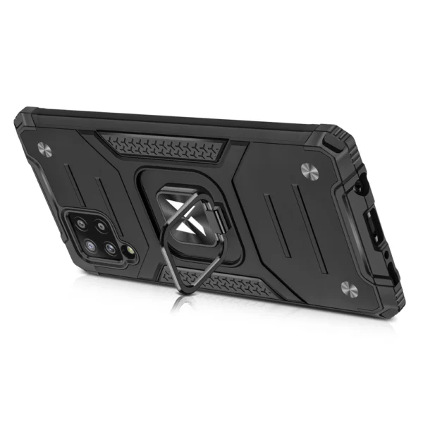 Wozinsky Ring Armor Case Kickstand Tough Rugged Cover for Samsung Galaxy A42 5G redeng