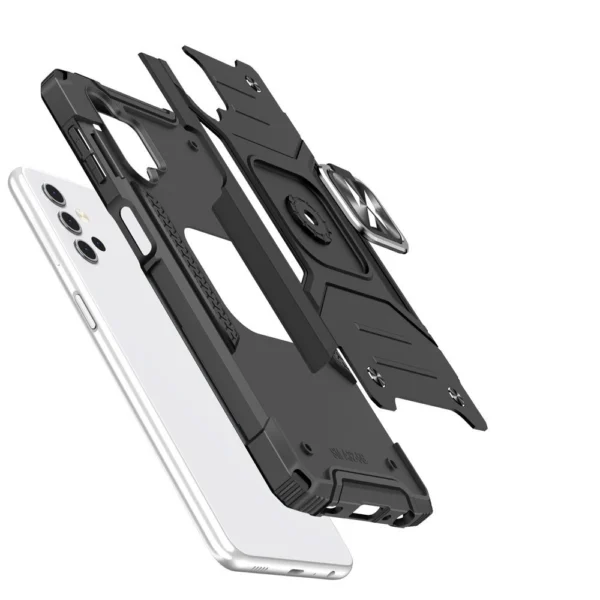 Wozinsky Ring Armor Case Kickstand Tough Rugged Cover for Samsung Galaxy A32 5G blackeng