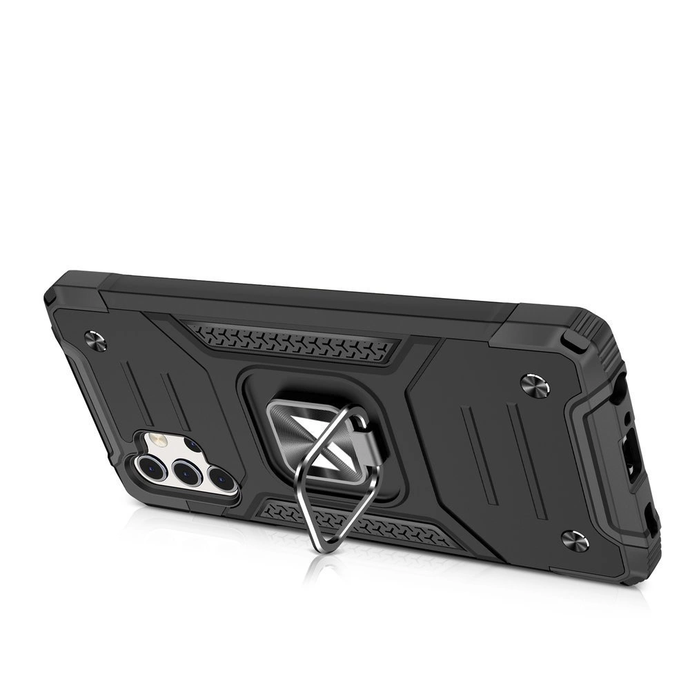 Wozinsky Ring Armor Case Kickstand Tough Rugged Cover for Samsung Galaxy A32 5G blackeng