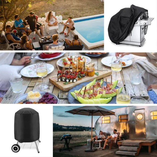 Waterproof grill cover, bicycle cover, bike cover, garden furniture cover, XXL cover, blackeng