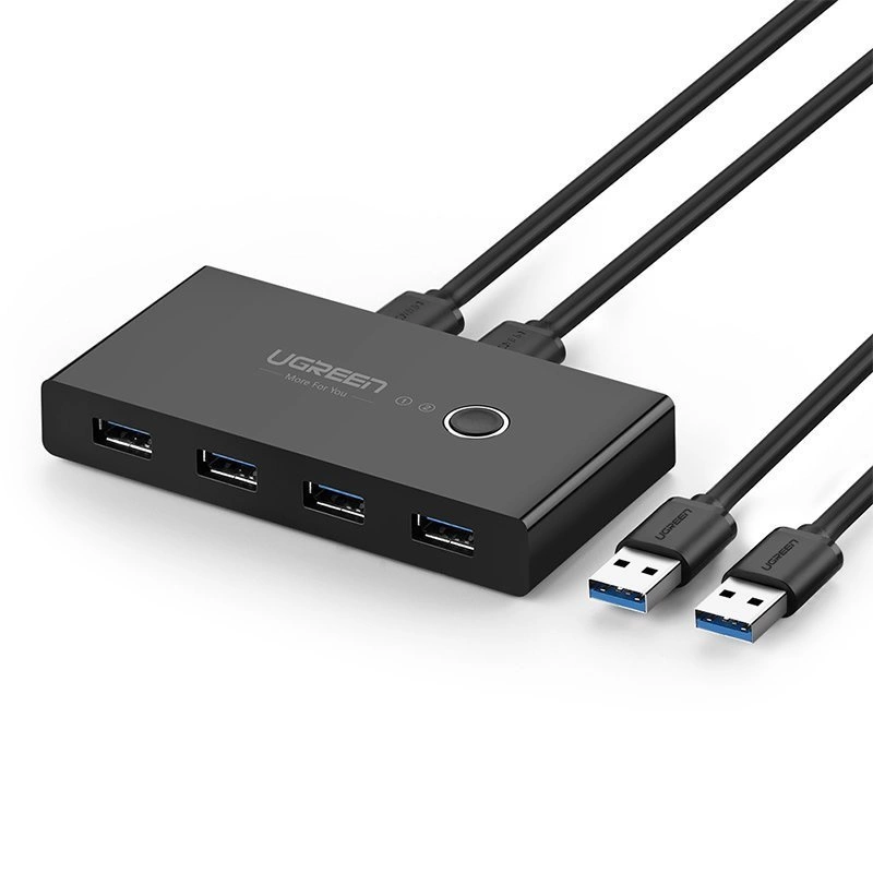 [ON RETURN] Ugreen switch box HUB switch 4x USB 3.2 Gen 1 USB splitter for two computers black (US216 30768)eng