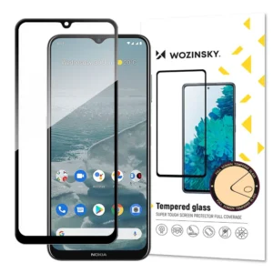 Wozinsky super durable Full Glue tempered glass full screen with frame Case Friendly Nokia G20 blackeng