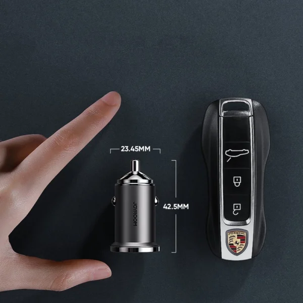 Joyroom fast car charger USB Type C / USB 45 W 5 A Power Delivery Quick Charge 3.0 AFC SCP gray (C-A35)eng
