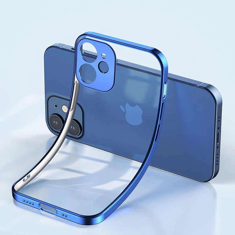 Joyroom New Beauty Series ultra thin case with electroplated frame for iPhone 12 Pro dark-blue (JR-BP743)eng