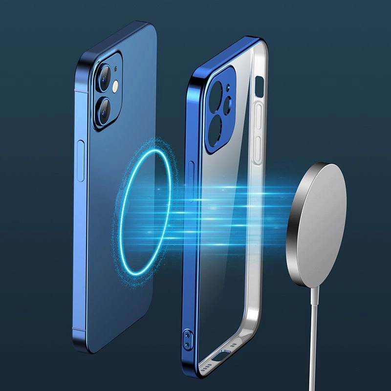 Joyroom New Beauty Series ultra thin case with electroplated frame for iPhone 12 Pro dark-blue (JR-BP743)eng
