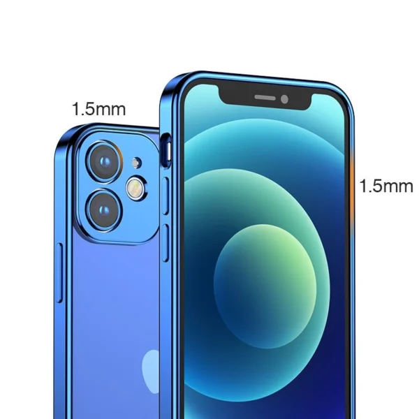 Joyroom New Beauty Series ultra thin case with electroplated frame for iPhone 12 Pro Max black (JR-BP744)eng