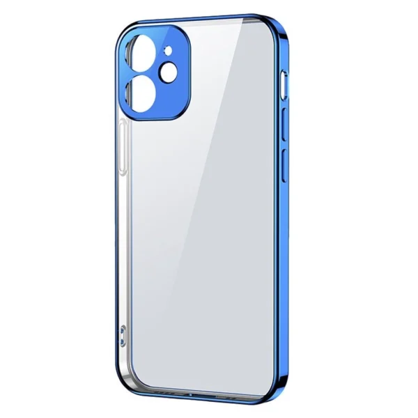 Joyroom New Beauty Series ultra thin case with electroplated frame for iPhone 12 Pro Max dark-blue (JR-BP744)eng