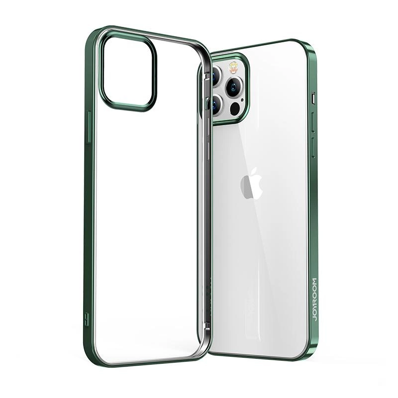 Joyroom New Beautiful Series ultra thin case with electroplated frame for iPhone 12 Pro Max green (JR-BP796)eng