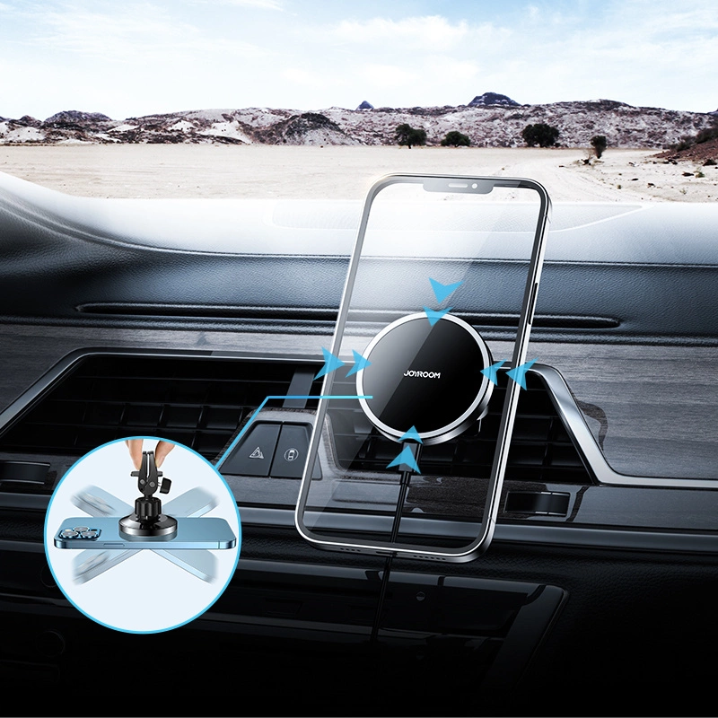 Joyroom Car Magnetic Holder Qi Wireless Inductive Charger 15W (MagSafe Compatible for iPhone) Black (JR-ZS240)eng
