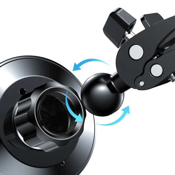 Joyroom Car Magnetic Holder Qi Wireless Inductive Charger 15W (MagSafe Compatible for iPhone) Black (JR-ZS240)eng