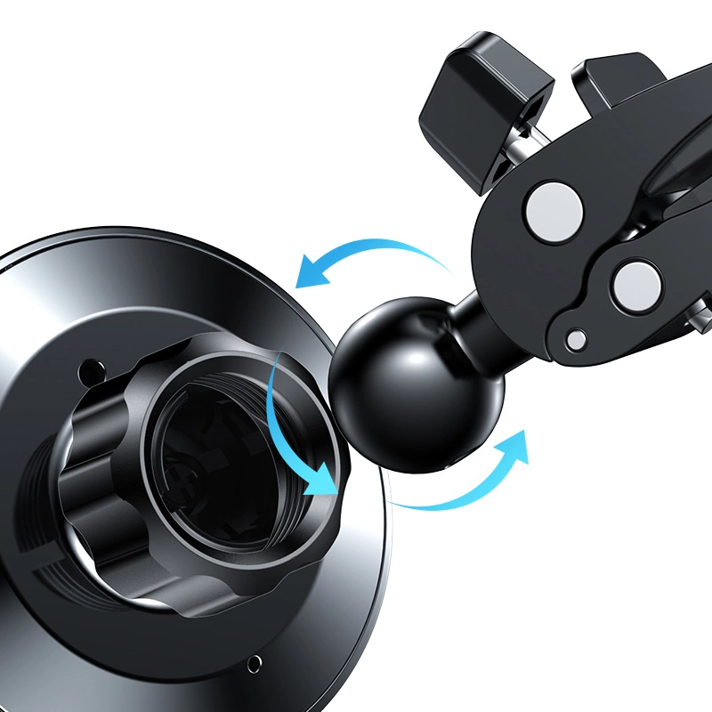 Joyroom Car Magnetic Holder Qi Wireless Inductive Charger 15W (MagSafe Compatible for iPhone) Black (JR-ZS240)eng
