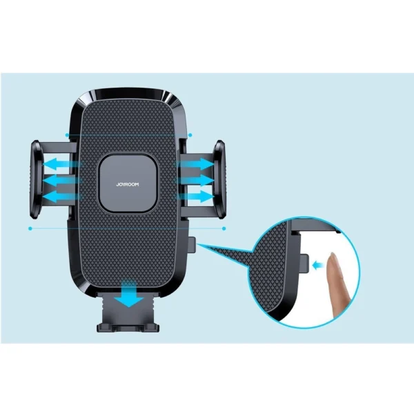 Joyroom car phone holder with telescopic extendable arm for dashboard and windshield black (JR-ZS259)eng