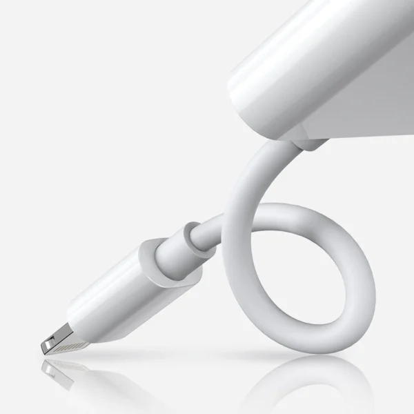 Joyroom S-Y104 headphone Lightning / 2x Lightning adapter - whiteeng