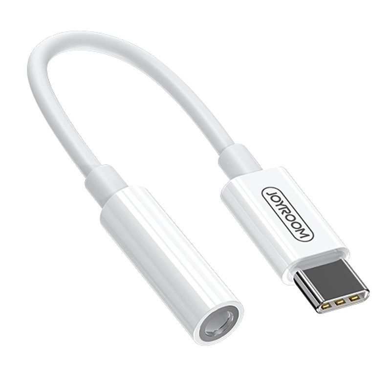 Joyroom SH-C1 headphone mini jack 3.5 mm (female) / USB-C (male) adapter - whiteeng