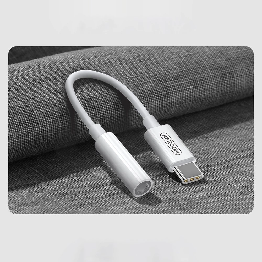Joyroom SH-C1 headphone mini jack 3.5 mm (female) / USB-C (male) adapter - whiteeng