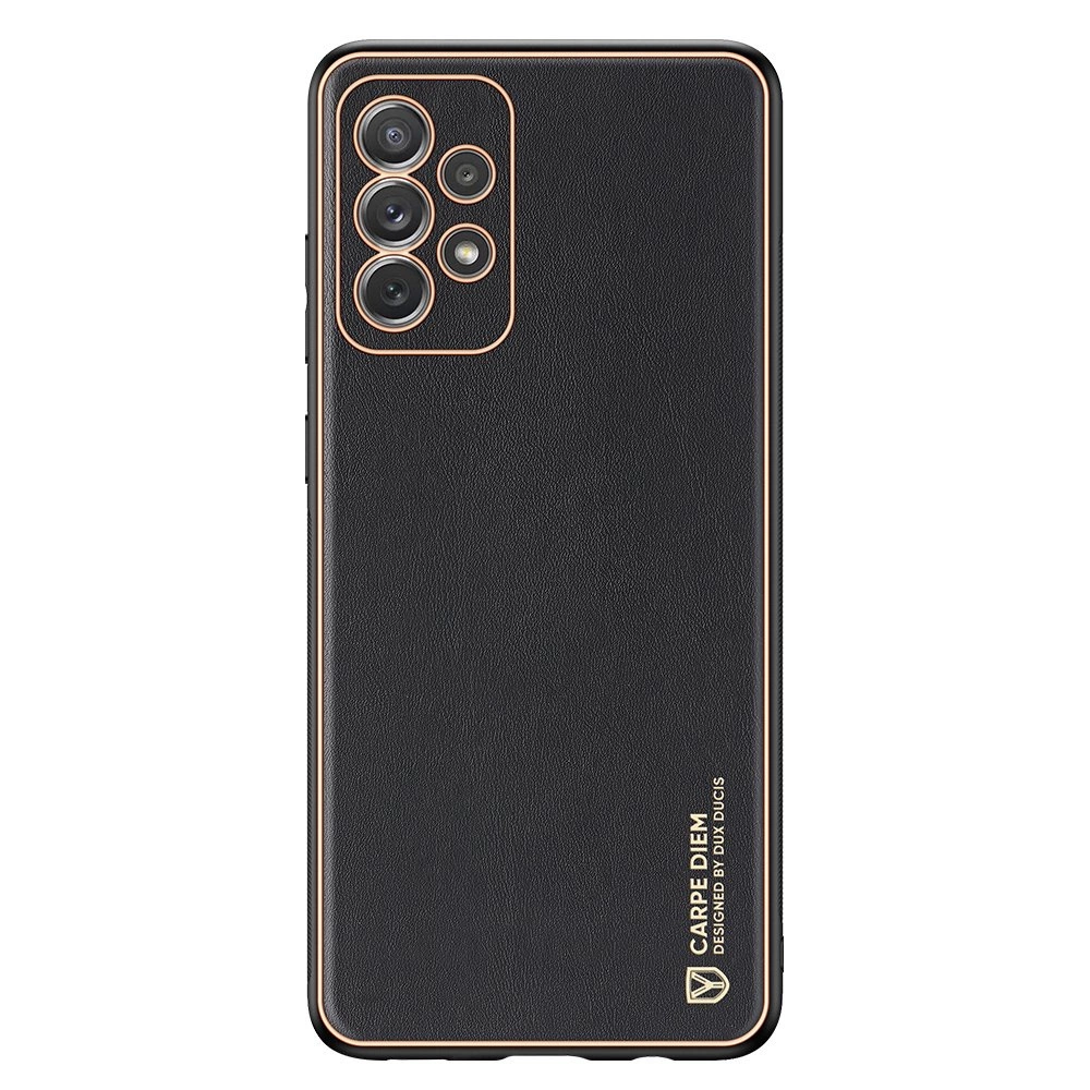 Dux Ducis Yolo elegant case made of soft TPU and PU leather for Samsung Galaxy A72 4G blackeng